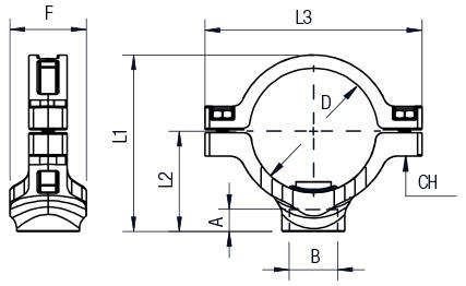 FEMALE SADDLE CLAMP CONNECTOR - NPTF