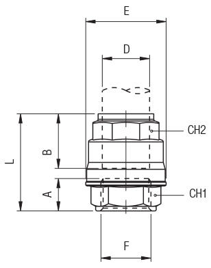 STRAIGHT FEMALE ADAPTOR