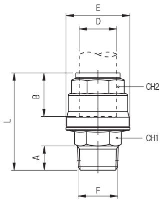 STRAIGHT MALE ADAPTOR