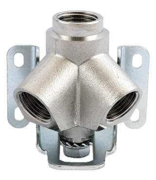 THREADED INCLINED DOUBLE OUTLET - NPTF