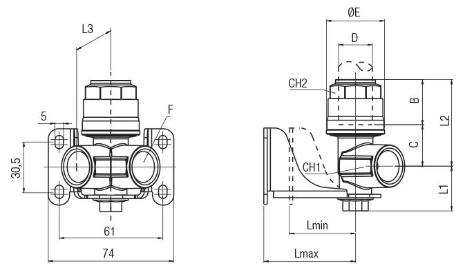 2 WAYS MANIFOLD