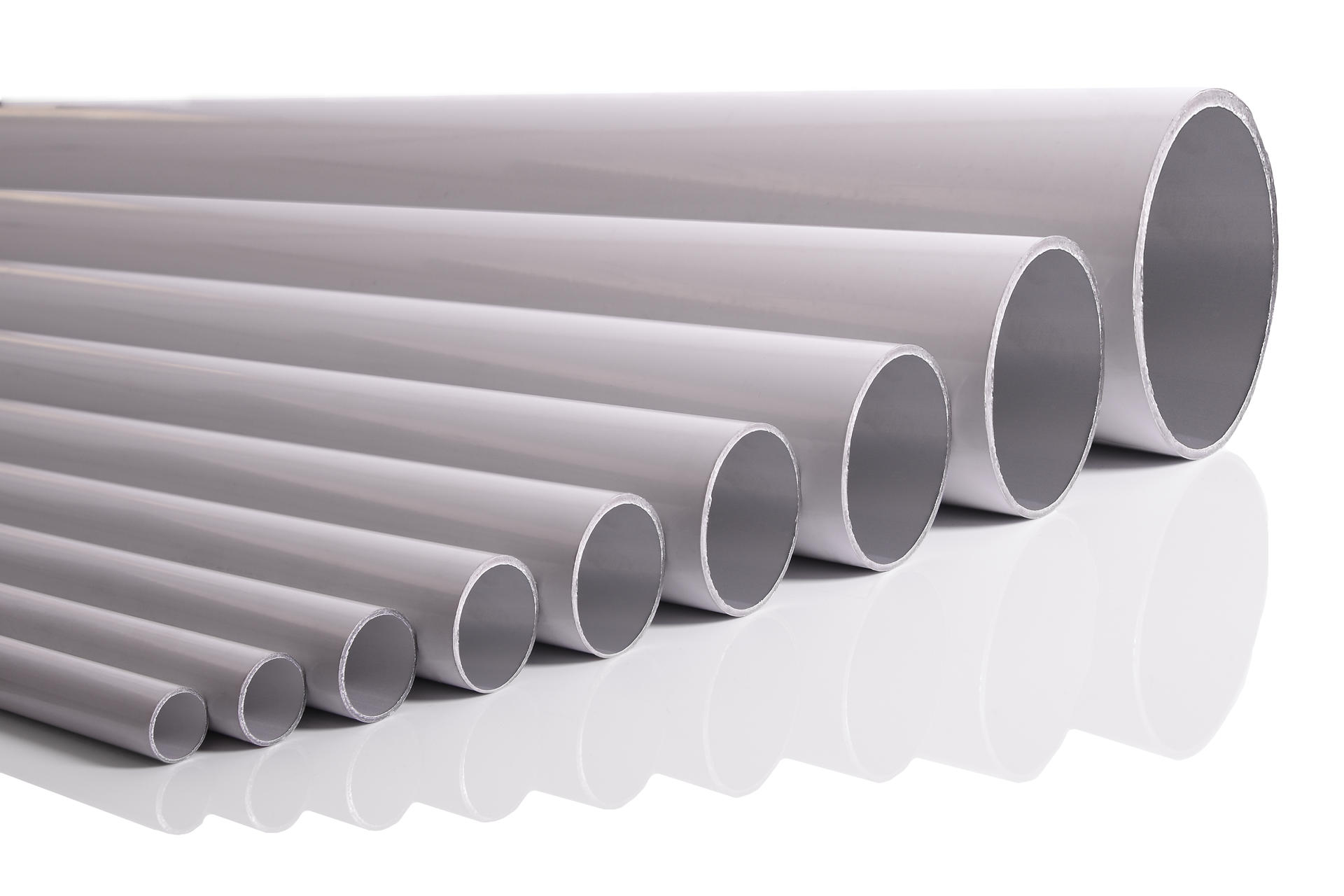 CALIBRATED ALUMINIUM TUBES GREY COLOUR - 6 MT