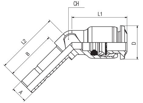 45° ORIENTING ELBOW