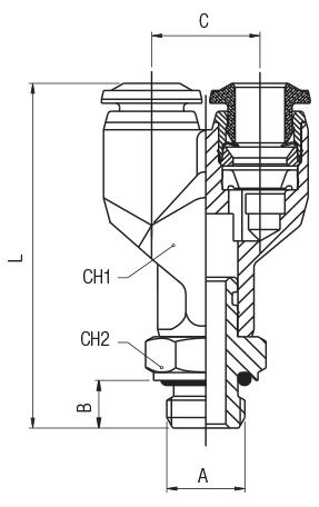 ORIENTING Y MALE ADAPTOR (PARALLEL)