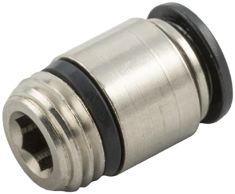 STRAIGHT MALE ADAPTOR WITH HEXAGON EMBEDDED