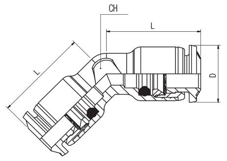 45° ELBOW CONNECTOR