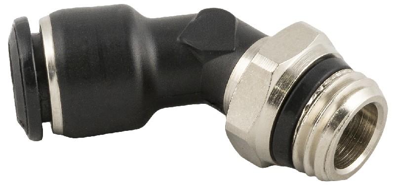 45° ORIENTING ELBOW MALE ADAPTOR “UNIVERSAL SHORT”
