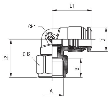 EQUERRE ORIENTABLE, FEMELLE
