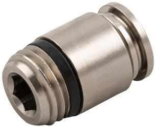 STRAIGHT MALE ADAPTOR (PARALLEL) WITH HEXAGON EMBEDDED