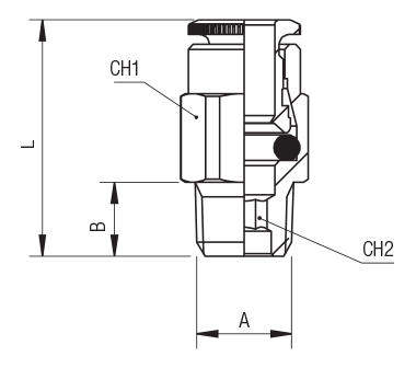 STRAIGHT MALE ADAPTOR (TAPER)