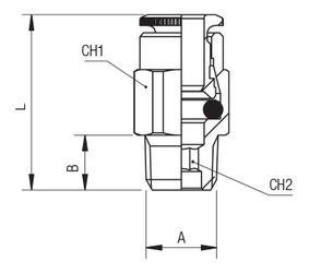 STRAIGHT MALE ADAPTOR (TAPER)