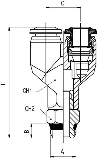 RACCORDO A Y ORIENTABILE MASCHIO "UNIVERSAL SHORT"