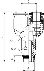 RACCORDO A Y ORIENTABILE MASCHIO "UNIVERSAL SHORT"
