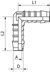 WINKEL SCHLAUCHVERBINDER
