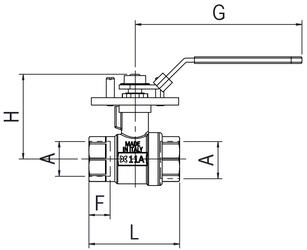 BALL VALVES FEMALE LOCKABLE