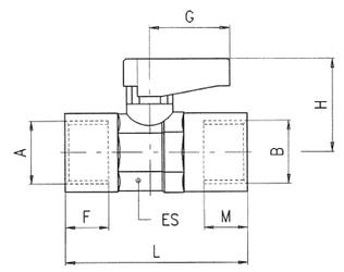 FEMALE RP ISO 7 - FEMALE RP ISO 7 VALVE