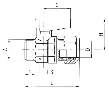 Parallel Male Ga Iso 228 - Tube Valve 6440 Ghi