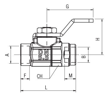 FEMALE RP ISO 7 - FEMALE RP ISO 7 VALVE