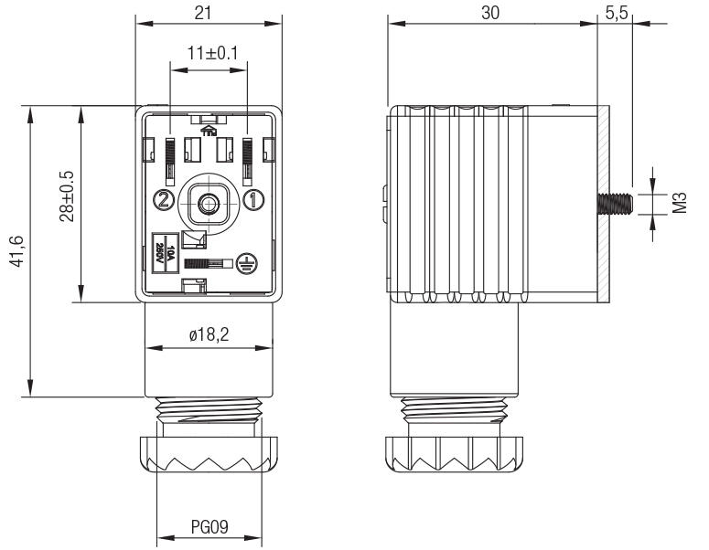 CONNECTOR 22 MM