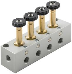 MAGNETVENTILE 3/2 NC MIT HANDHILFSBETÄTIGUNG