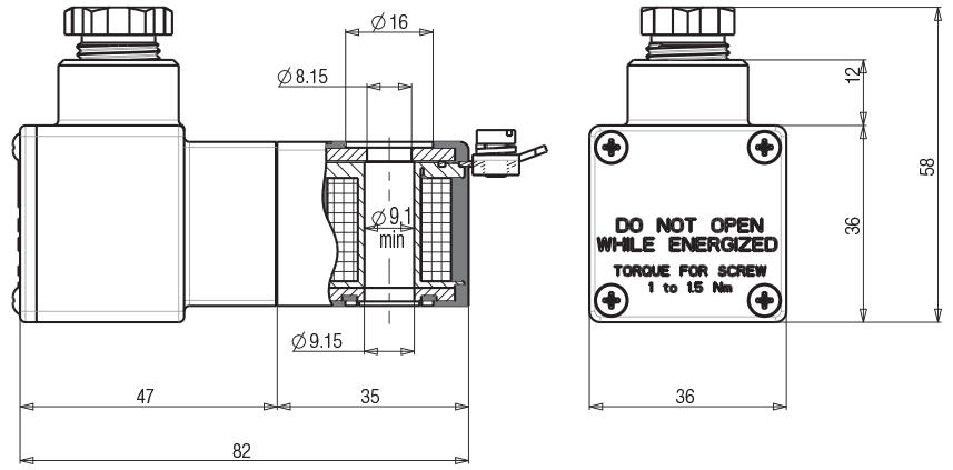 30 MM SOLENOID ATEX II2G EX DMD IIC T5 GB