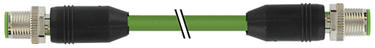 ETHERNET/IP AND PROFINET CABLE WITH INLINE MALE - MALE CONNECTORS M12X1