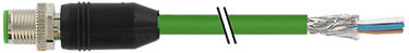 CAVO DI COMUNICAZIONE ETHERNET/IP, PROFINET, ETHERCAT E POWERLINK CONNETTORE DIRITTO MASCHIO M12X1